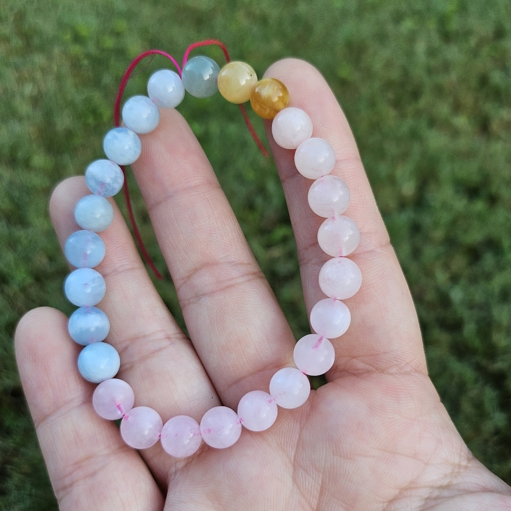 7mm morganite bracelet